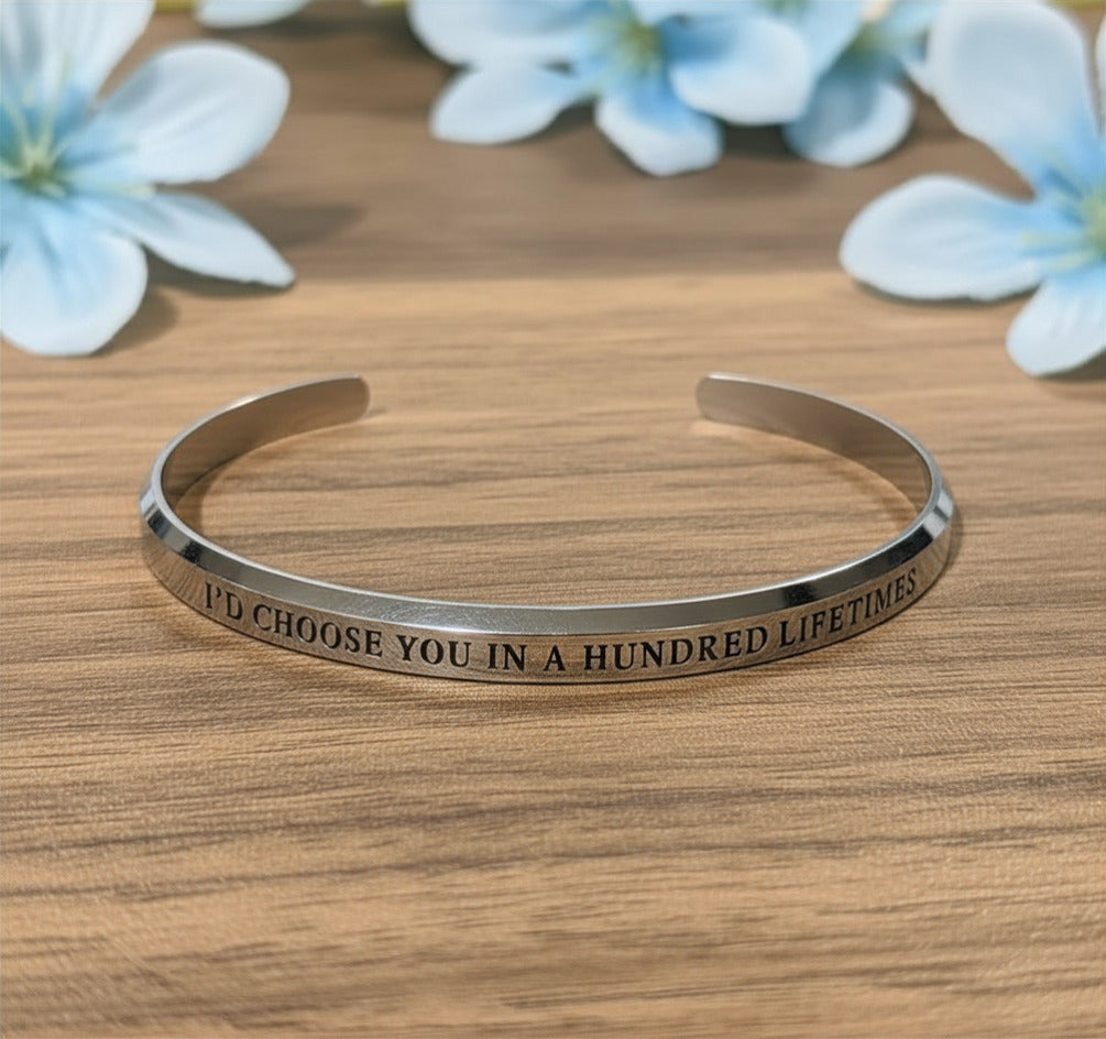 TVD - I'd choose you in a hundred lifetimes cuff bangle