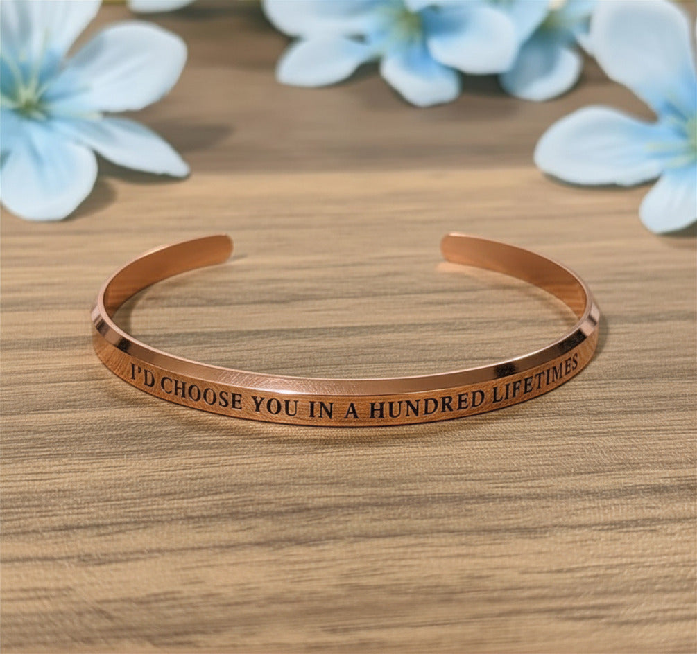 TVD - I'd choose you in a hundred lifetimes cuff bangle